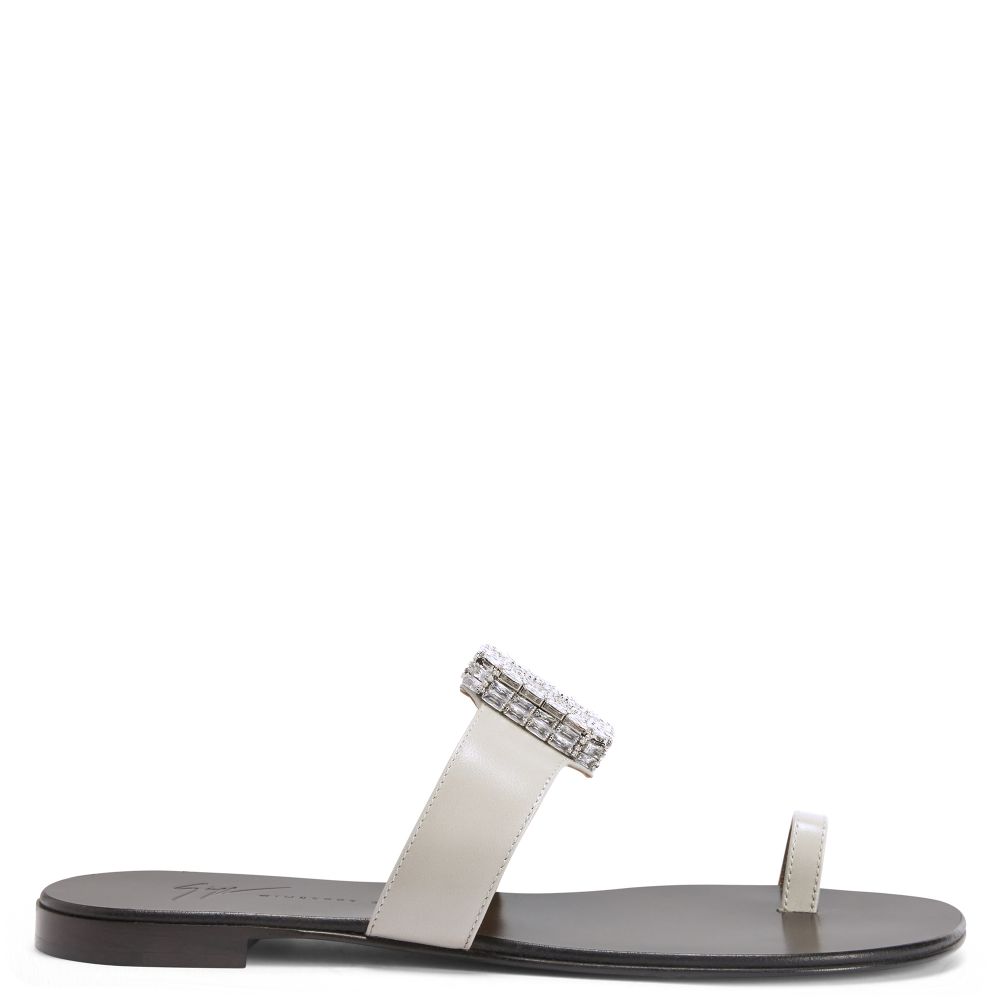 サンダル・ミュール Blahir Flat Sandals - Giuseppe Zanotti - Leather - Brown BLAHIR FLAT
