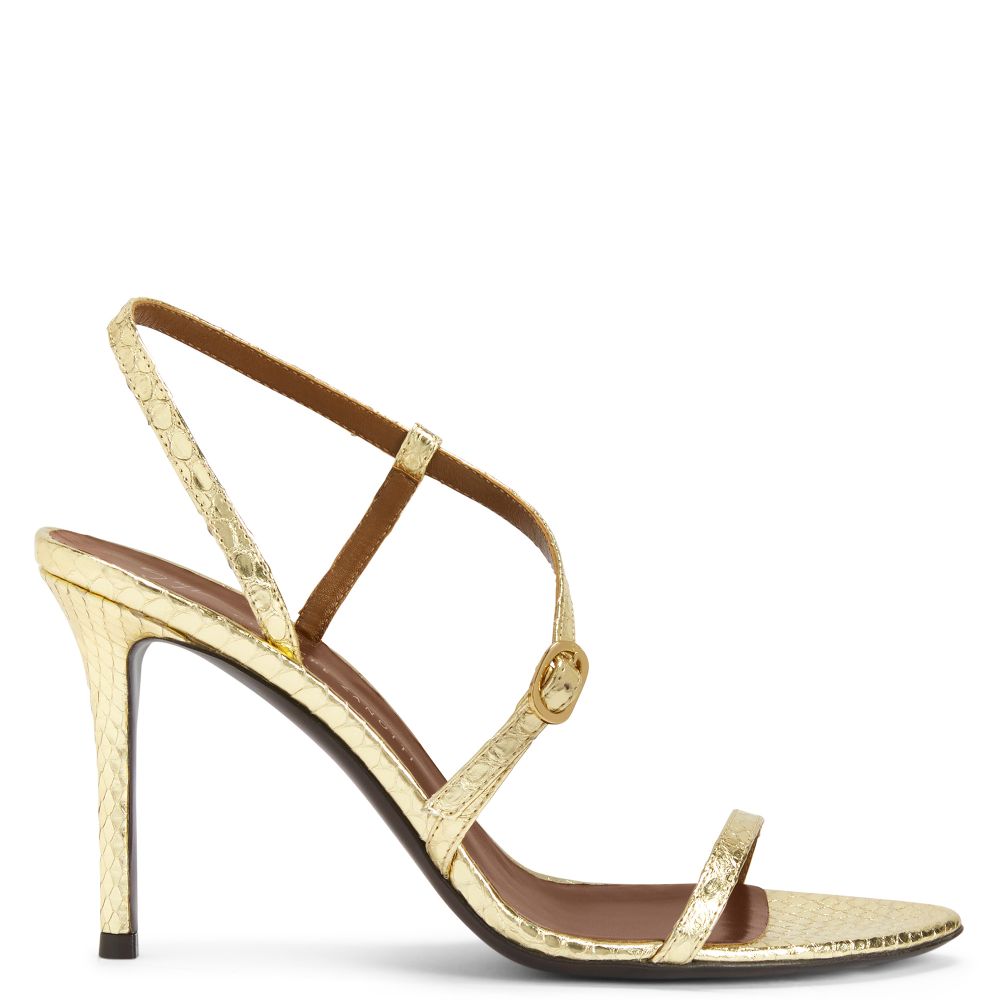 AUDRINETTE 90: Sandals Gold | Giuseppe Zanotti