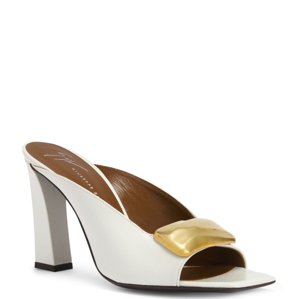 GZ MYA STONE 90: Sandals White | Giuseppe Zanotti