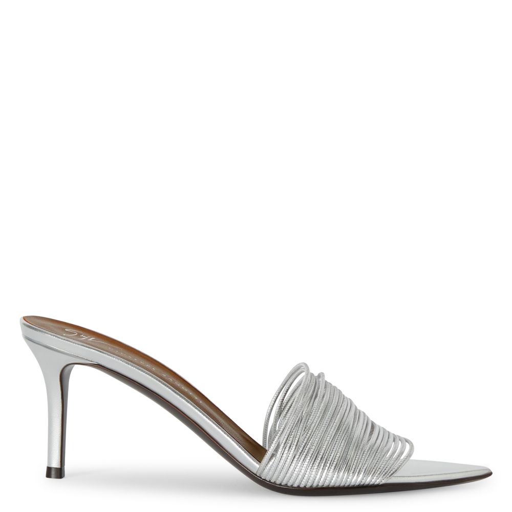 INTRIIGO CLIO 70: Sandals Silver | Giuseppe Zanotti