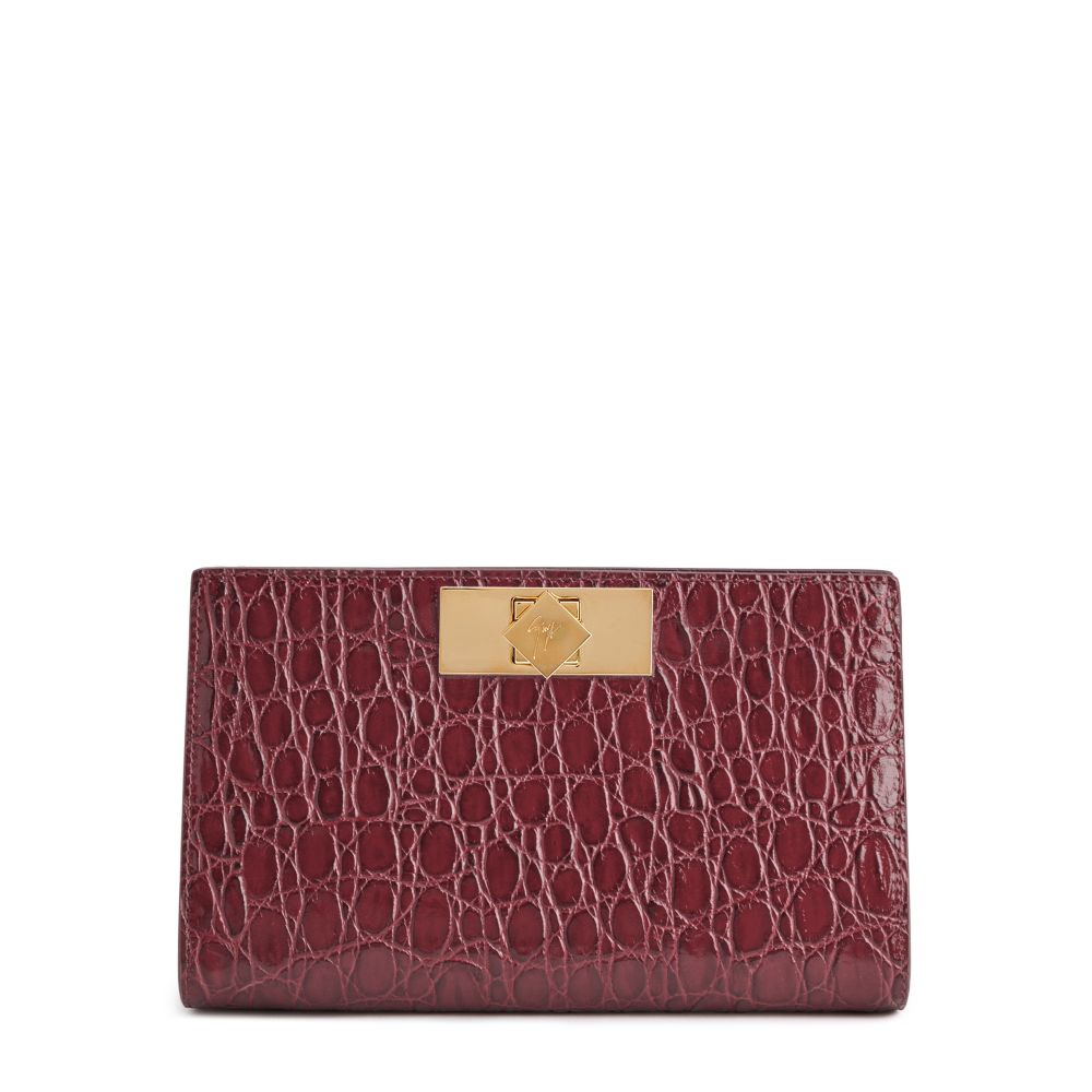 ANNHITA: Clutches Bordeaux | Giuseppe Zanotti