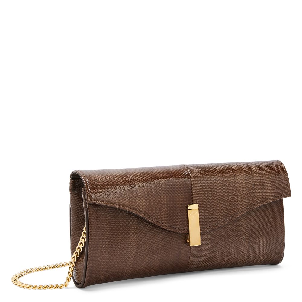 FLUTIE: Clutches Brown | Giuseppe Zanotti