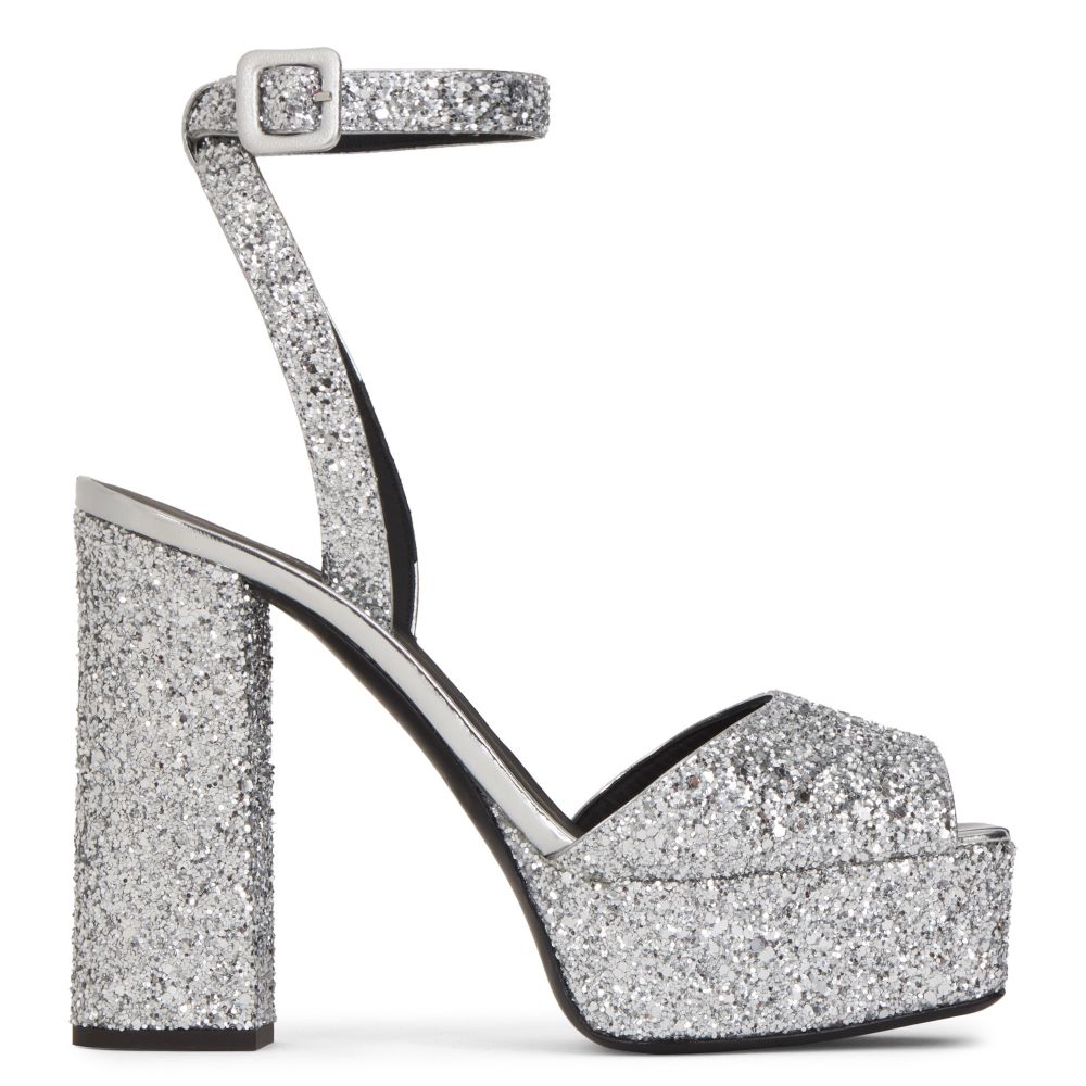 giuseppe zanotti silver sandals