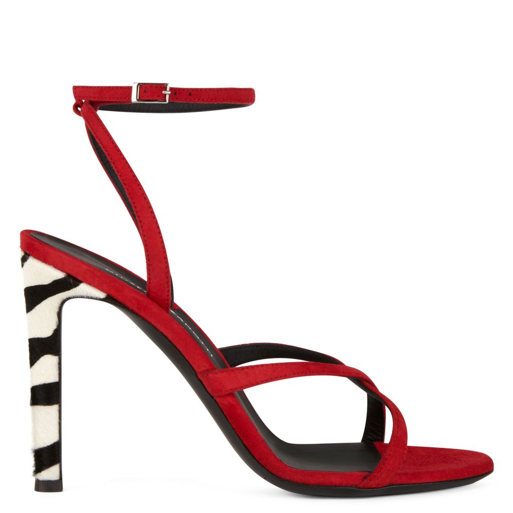 giuseppe zanotti red sandals