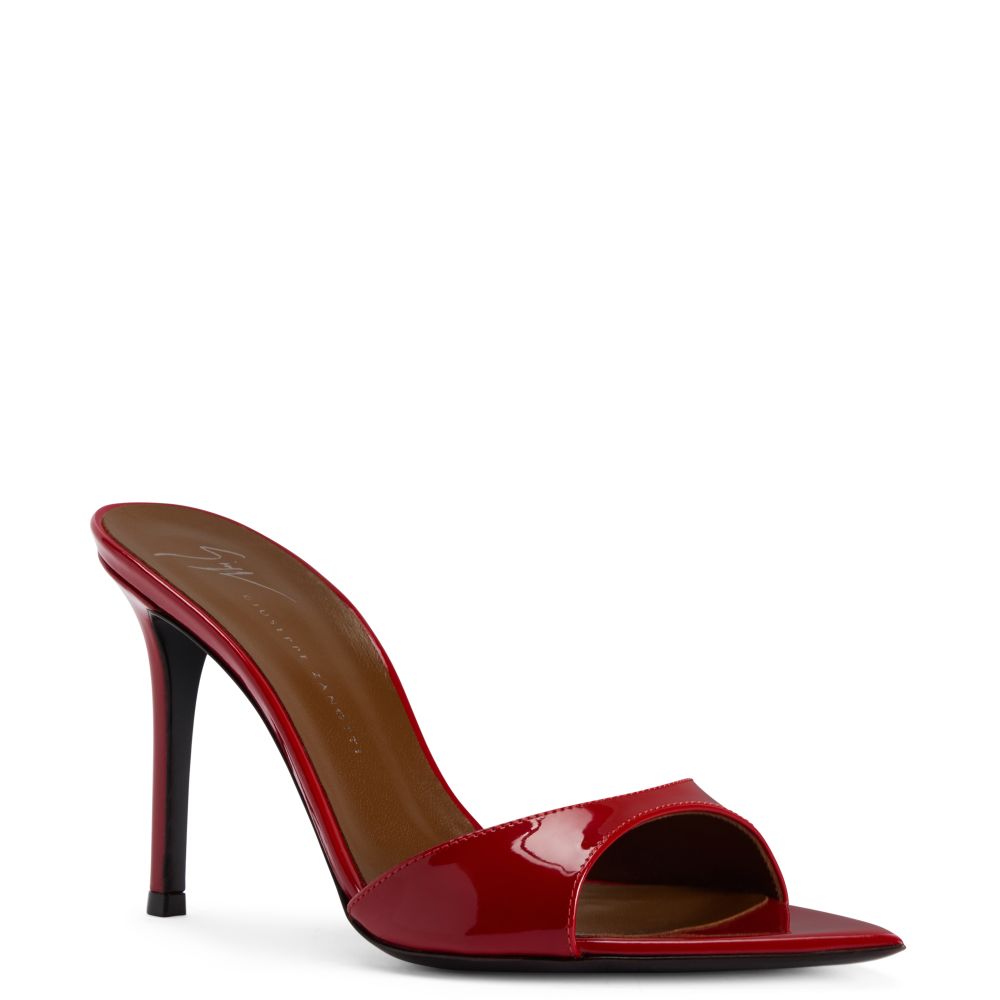 INTRIIGO STRAP 90: Sandals Red | Giuseppe Zanotti