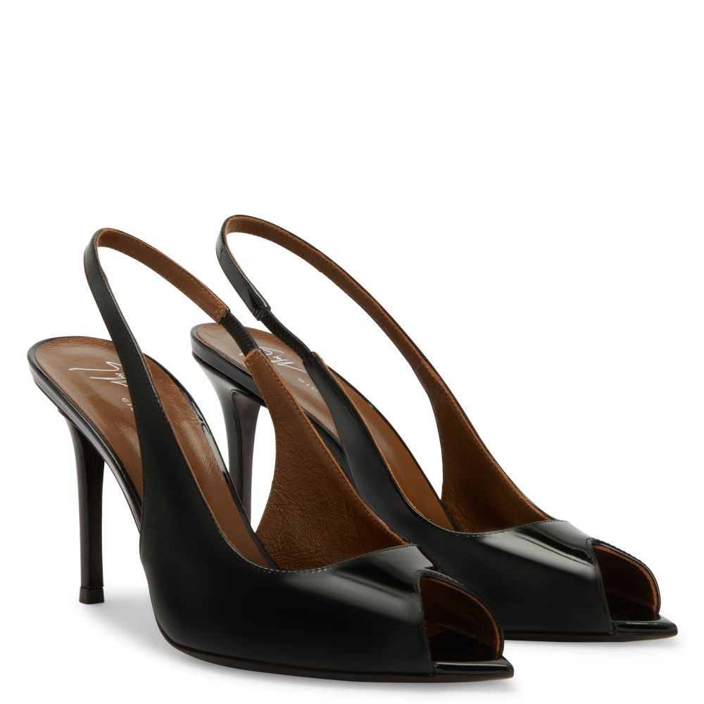 INTRIIGO OPEN TOE 90: Pumps Black | Giuseppe Zanotti