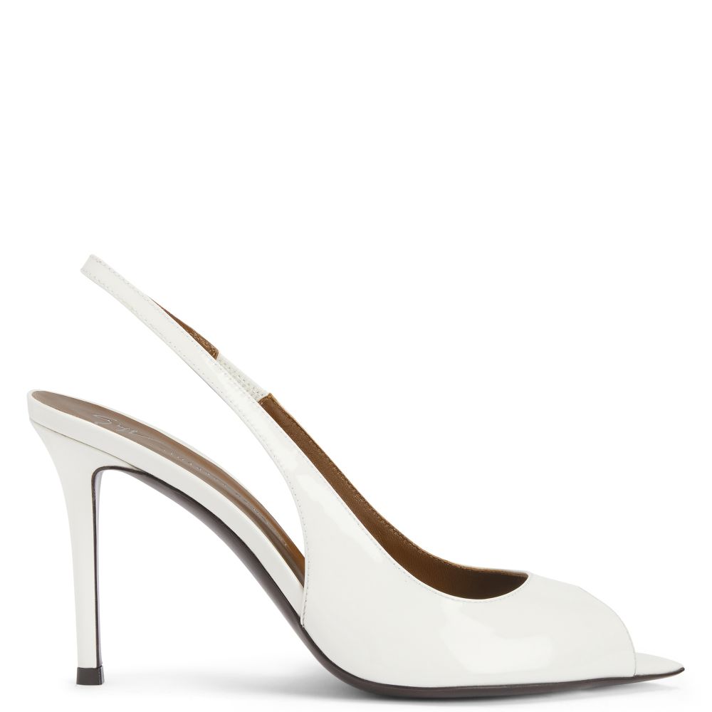 INTRIIGO OPEN TOE 90: Pumps White | Giuseppe Zanotti