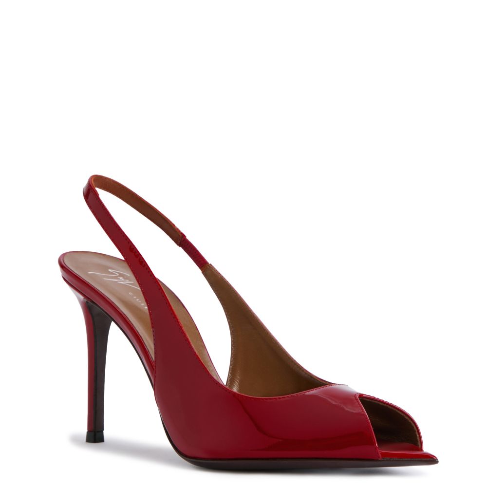 INTRIIGO OPEN TOE 90: Sandals Bordeaux | Giuseppe Zanotti