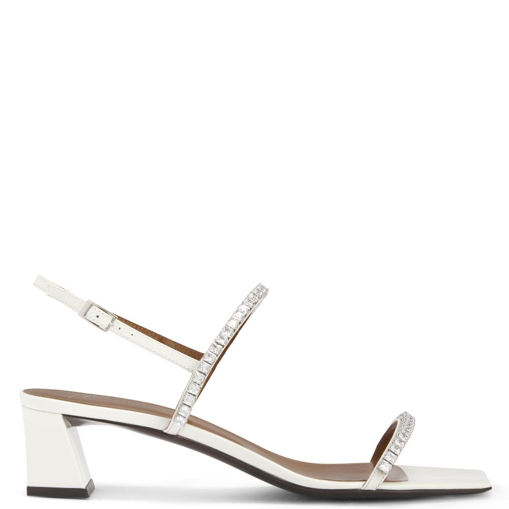 サンダル・ミュール Valentiine Crystal 45 Sandals - Giuseppe Zanotti - Leather - VALENTIINE CRYSTAL 45