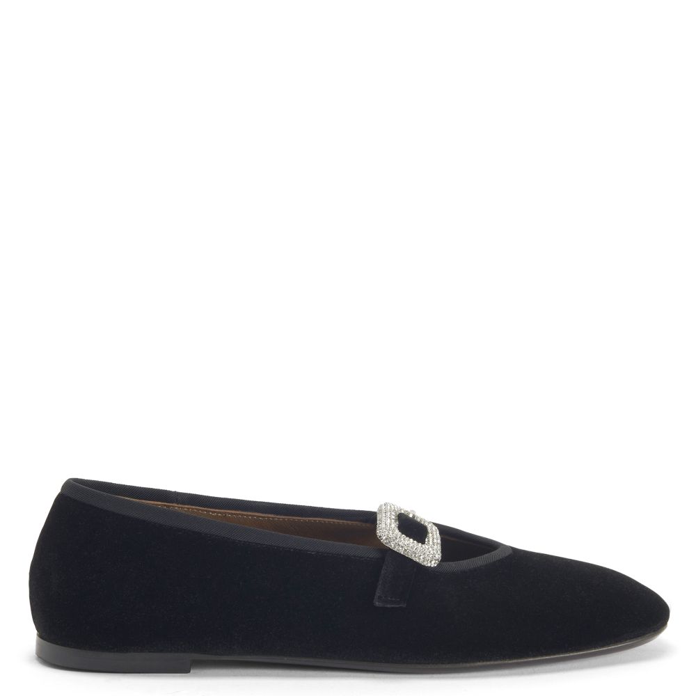 GEORGIA BUCKLE: Flats Black | Giuseppe Zanotti