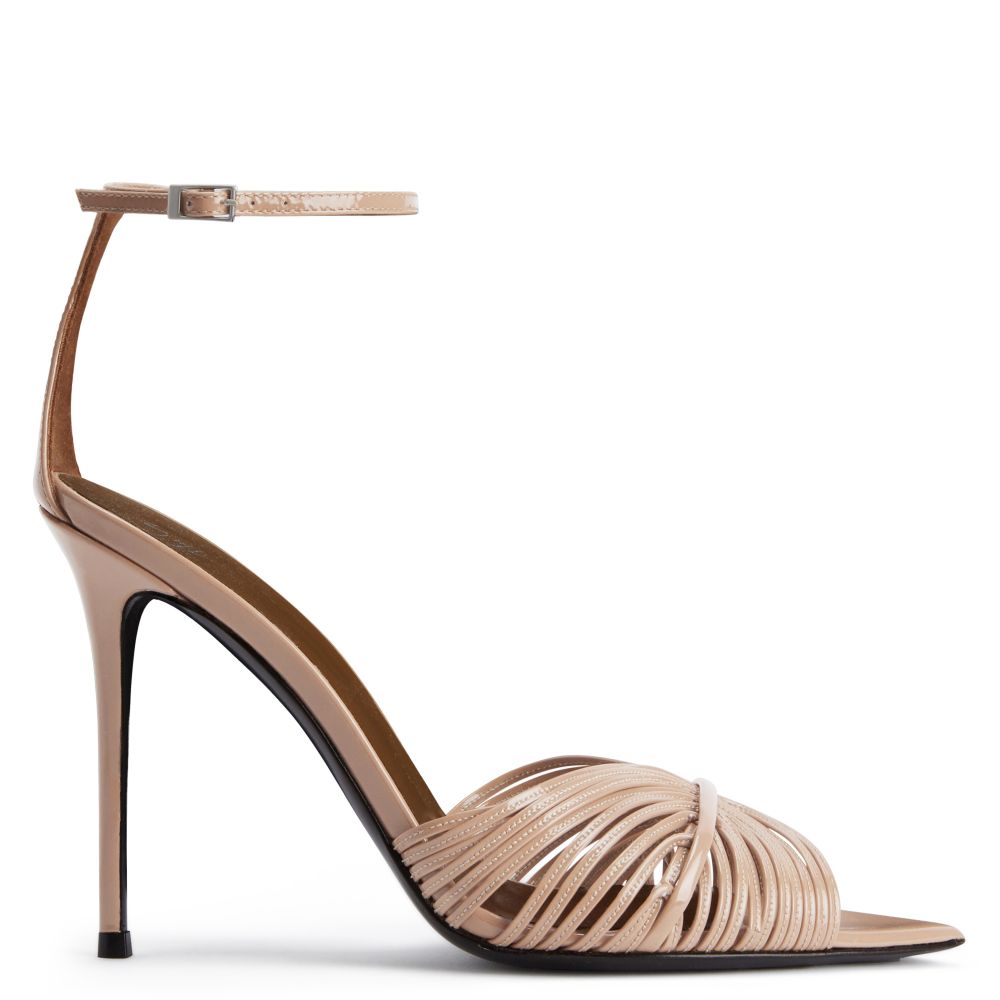 INTRIIGO SHELL 105: Sandals Beige | Giuseppe Zanotti