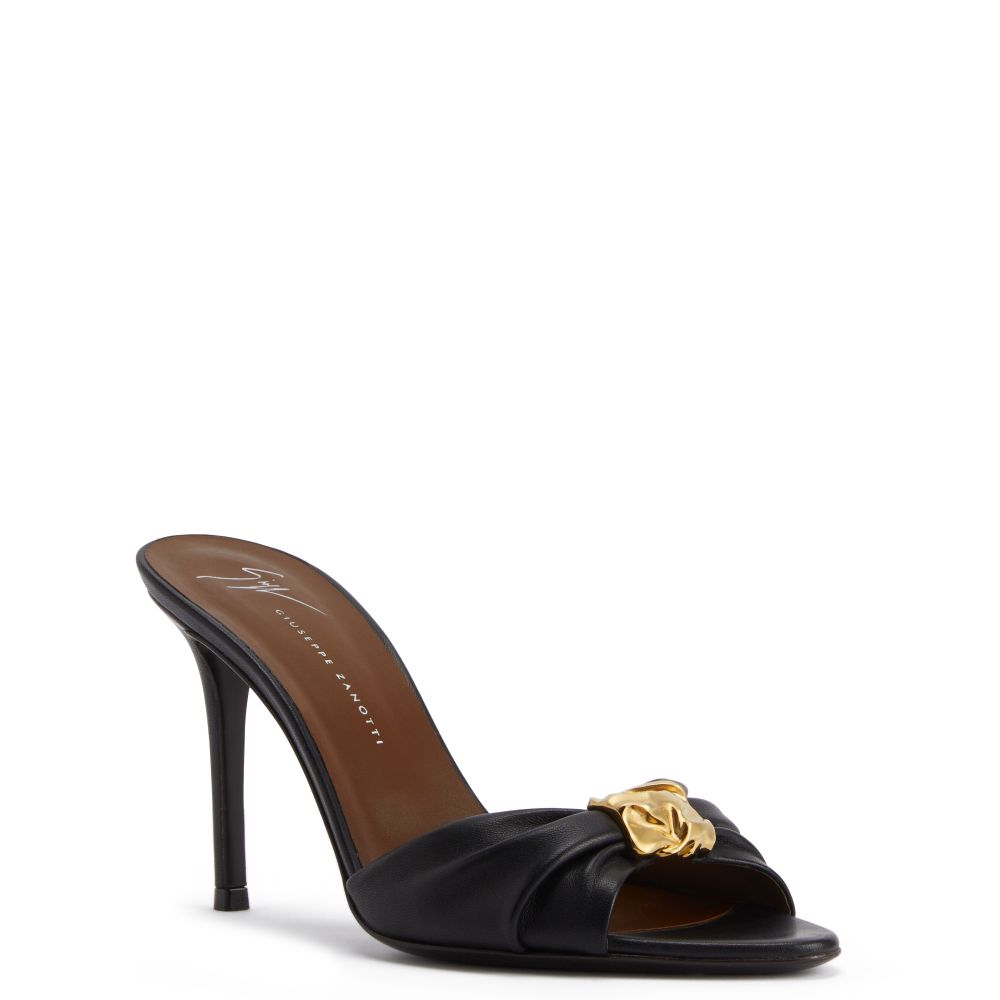 CHERIE MULE 90: Sandals Black | Giuseppe Zanotti