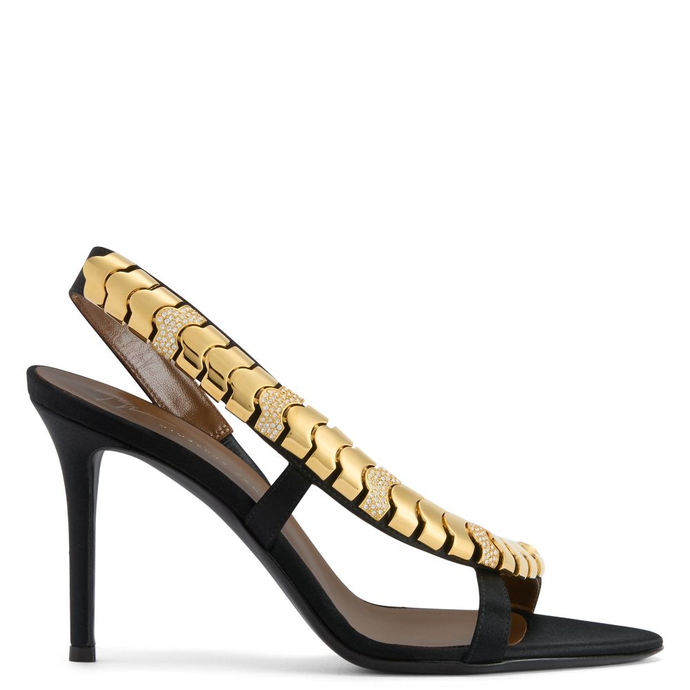 GZ DAFNE 90: Sandals Black | Giuseppe Zanotti
