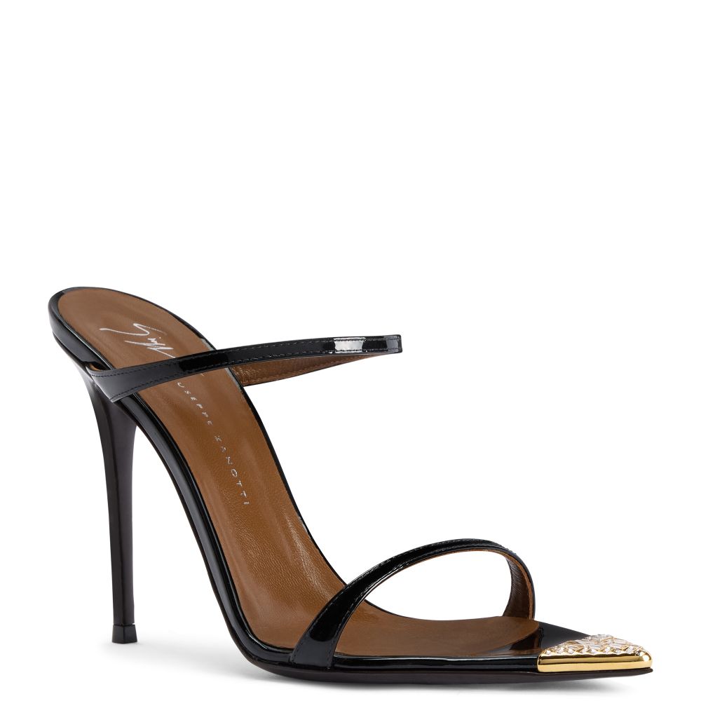 INTRIIGO JEWELRY 105: Sandals Black | Giuseppe Zanotti