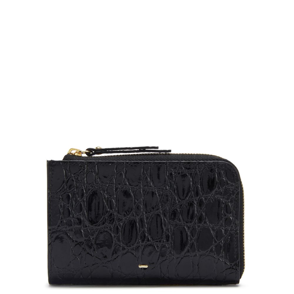 【特価】INVERTERE JoshuaEllis/size42 ブラック AURELIO 2.0: Wallets Black | Giuseppe Zanotti