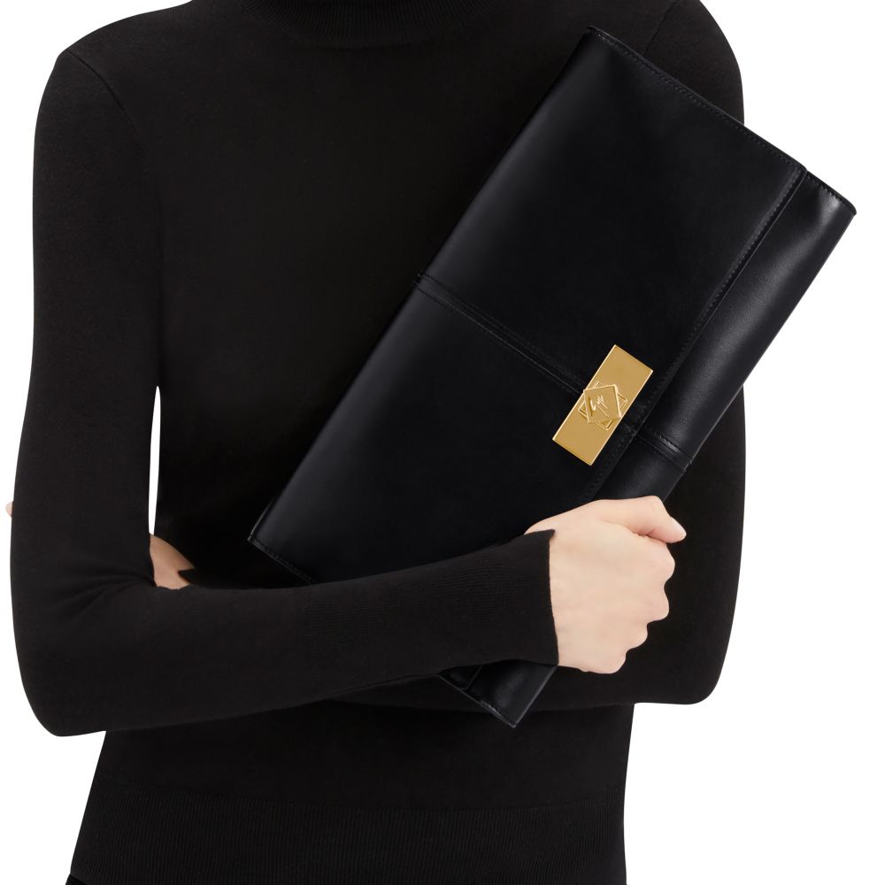 MONTSERRAT BAG: Clutches Black | Giuseppe Zanotti