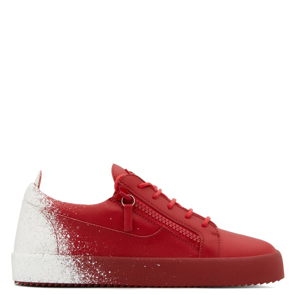 red giuseppe sneakers