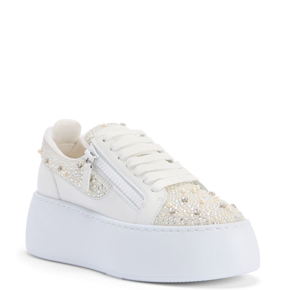 ロートップ ホワイト - GZ94 MAXI | Giuseppe Zanotti ロートップ ホワイト - GZ94 MAXI | Giuseppe Zanotti