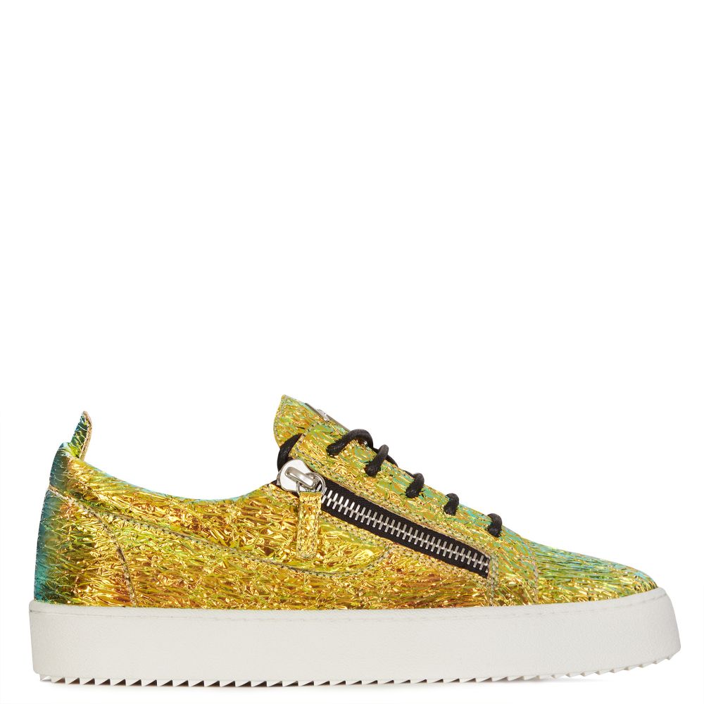 gold giuseppe sneakers