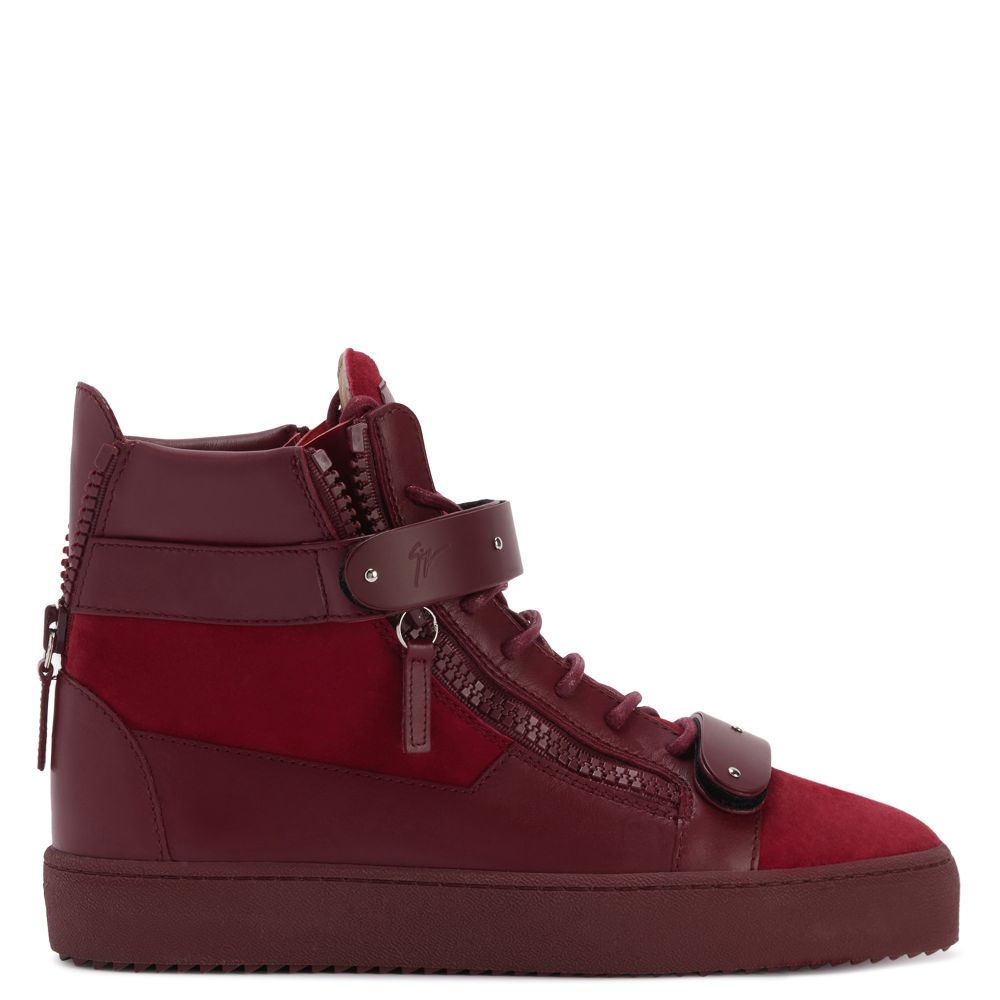 COBY MATT: Mid top sneakers Bordeaux | Giuseppe Zanotti