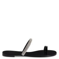 【関税込み】Blahir Flat Sandals - Giuseppe Zanotti - Leather BLAHIR FLAT