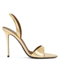 Giuseppe Zanotti ゴールドサンダル36定価205000 Giuseppe Zanotti Crystal-Embellished Sandals Gold Metallic