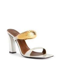 Giuseppe Zanotti 36 ミュール INTRIIGO 90: Sandals Gold | Giuseppe Zanotti