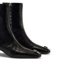 ザノッティーグレー スエード ポインテッドトゥブーティ ORAINE BOOTIES