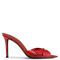 INTRIIGO SHELL 90: Sandals Red | Giuseppe Zanotti