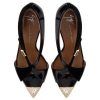 INTRIIGO CROISÉE CRYSTAL 90: Sandals Black | Giuseppe Zanotti