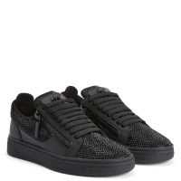 DADA ぴー Giuseppe Zanotti Men's GZ 94 Crystal Leather Low Top
