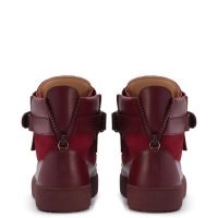 【Gotexve】Rondine Burgundy 左右反転 COBY MATT: Mid top sneakers Bordeaux | Giuseppe Zanotti