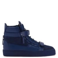 COBY MATT: Mid top sneakers Blue | Giuseppe Zanotti