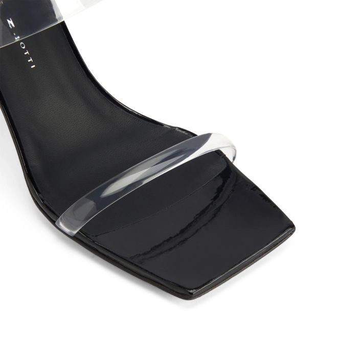 FLAMINIA PLEXI: Sandals Black | Giuseppe Zanotti