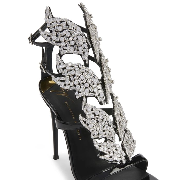 INTRIIGO FLAME: Sandals Black | Giuseppe Zanotti