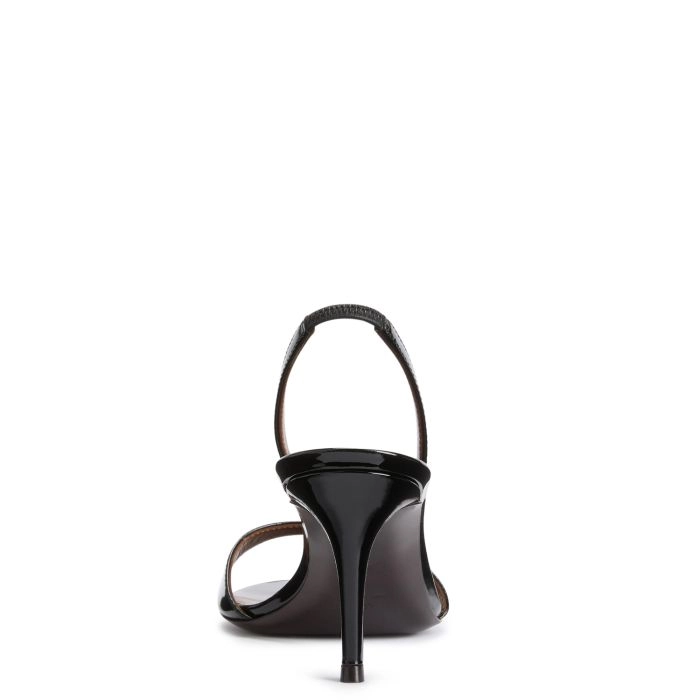 LILIBETH 70: Sandals Black | Giuseppe Zanotti