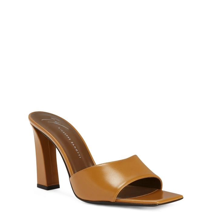 TALIA MULE 90: Sandals Orange | Giuseppe Zanotti