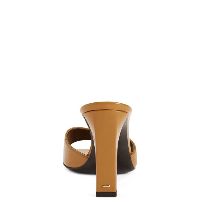 TALIA MULE 90: Sandals Orange | Giuseppe Zanotti