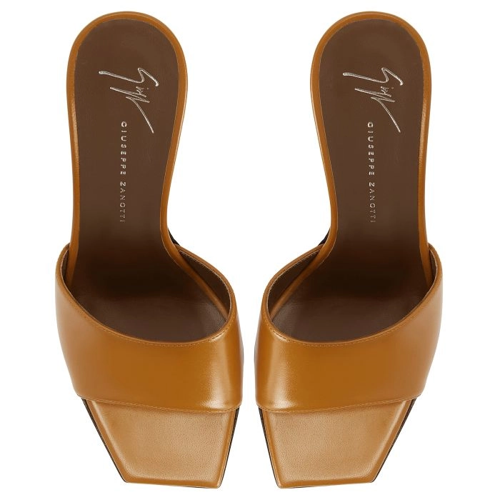TALIA MULE 90: Sandals Orange | Giuseppe Zanotti
