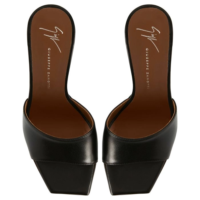 Giuseppe Zanotti ブラック ハイヒール TALIA MULE 90: Sandals Black | Giuseppe Zanotti