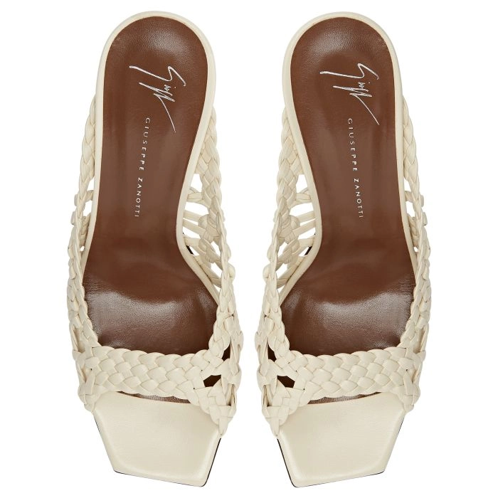 靴 Organza Chain Mules Men Curb Chain Loafer Mules