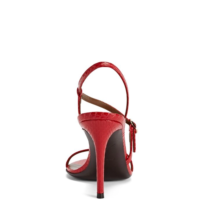 GIUSEPPE ZANOTTI 赤 ストラップサンダル AUDRINETTE 90: Sandals Red | Giuseppe Zanotti
