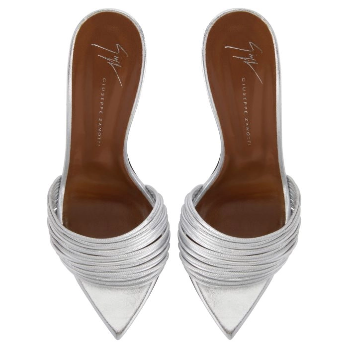 INTRIIGO CLIO 90: Sandals Silver | Giuseppe Zanotti