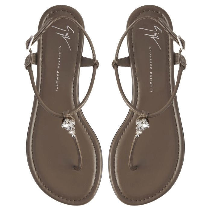 ジュリウス シェルマン : ロス アンジェルス ANYELLE: Flats Grey | Giuseppe Zanotti