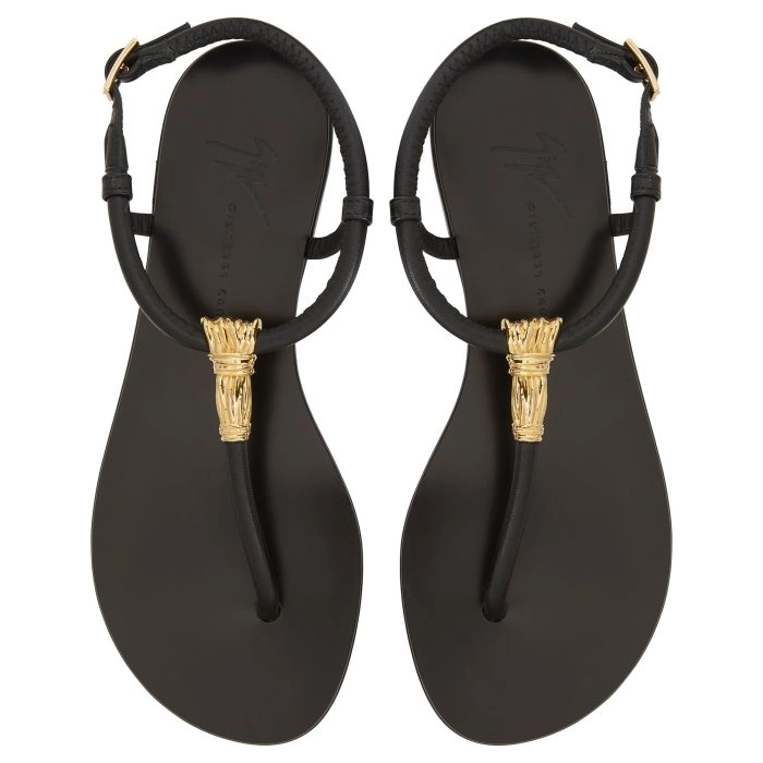 TIE FLAT: Flats Black | Giuseppe Zanotti