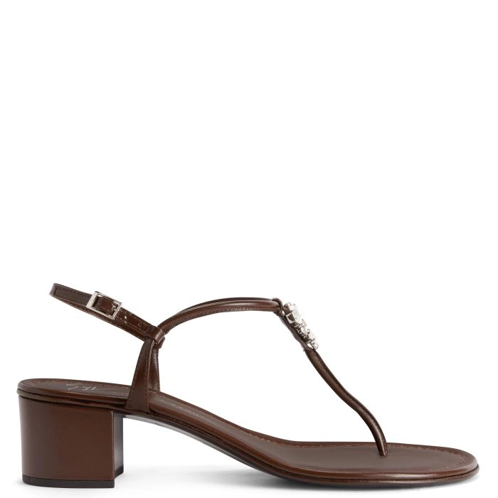 MOONLIE 40: Sandals Brown | Giuseppe Zanotti