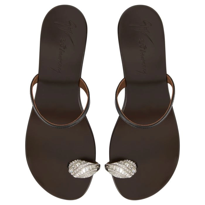 ICON RING 40: Sandals Black | Giuseppe Zanotti