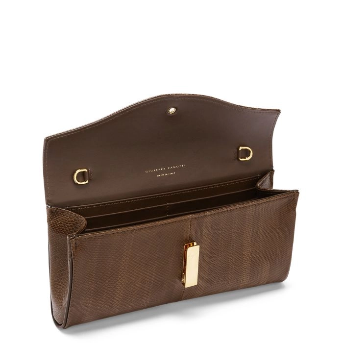 ぶりゅれ FLUTIE: Clutches Brown | Giuseppe Zanotti