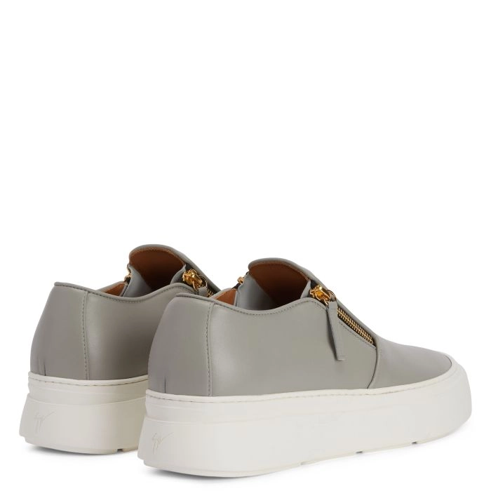 GZ MIKE ZIP: Slip-on Grey | Giuseppe Zanotti