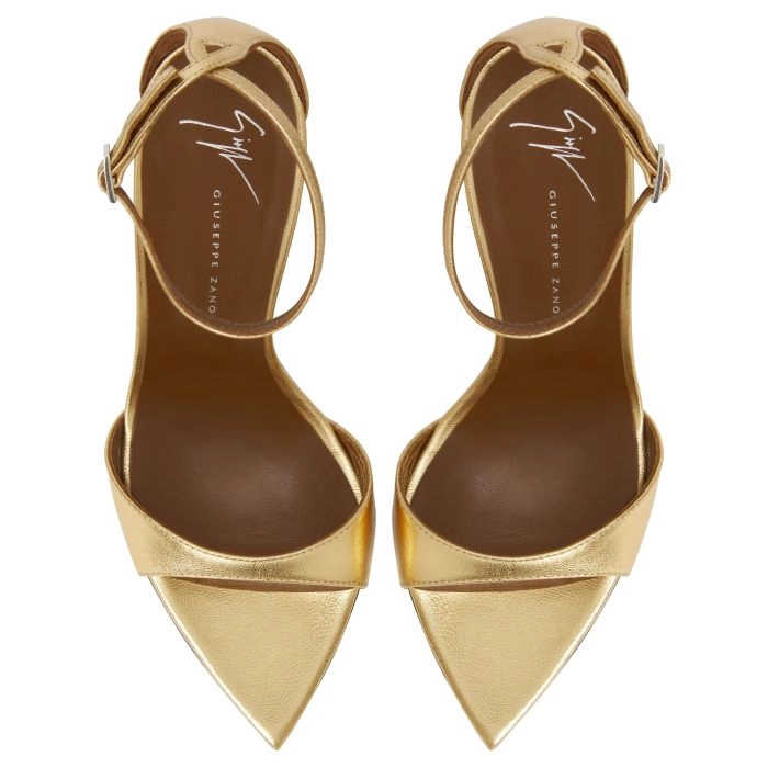 INTRIIGO STRAP 105: Sandals Gold | Giuseppe Zanotti